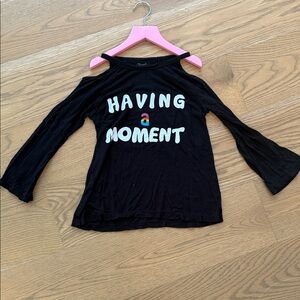 Flowers by Zoe Black Long Sleeve Tee (worn twice)